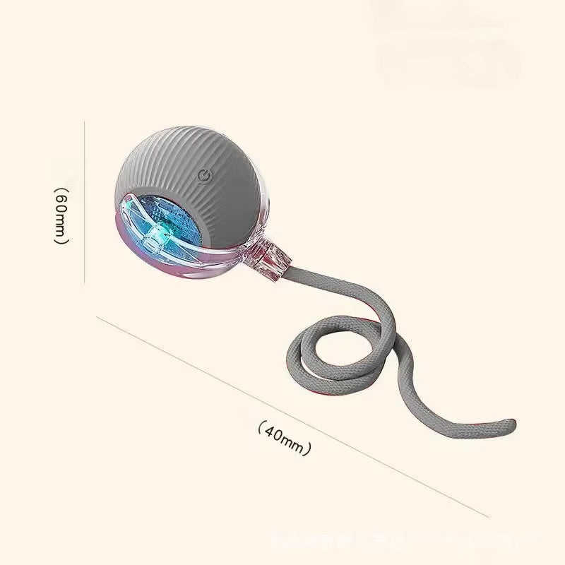 Cat Interactive Ball Toys Automatic Rolling Ball for Kitten Rechargeable Smart Pet Electric Toys with Teaser Sensor Cat Ball Toy