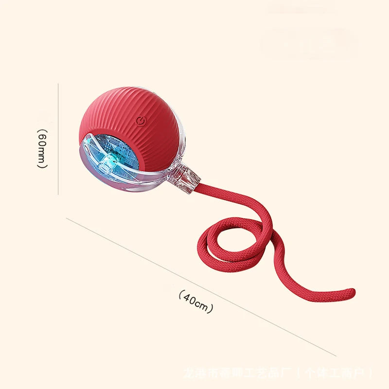 Cat Interactive Ball Toys Automatic Rolling Ball for Kitten Rechargeable Smart Pet Electric Toys with Teaser Sensor Cat Ball Toy
