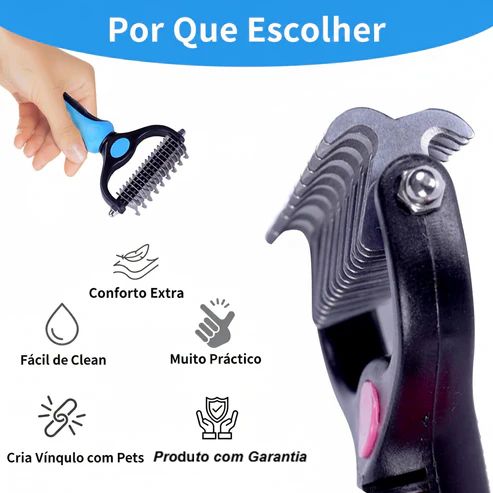 Escova Pounce Tira-Pelos 2 em 1 - Dogs&Cats