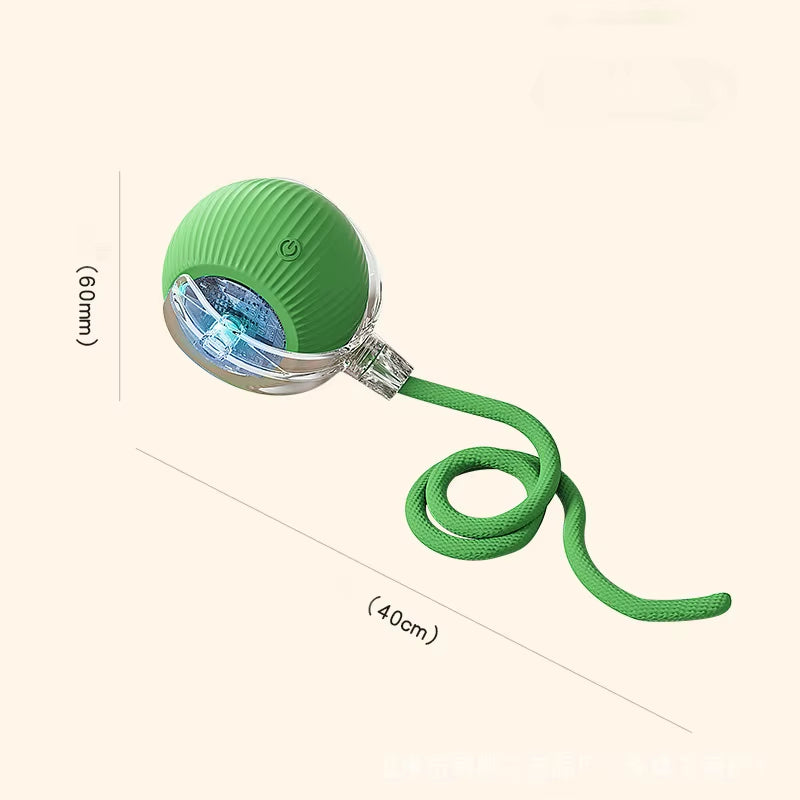 Cat Interactive Ball Toys Automatic Rolling Ball for Kitten Rechargeable Smart Pet Electric Toys with Teaser Sensor Cat Ball Toy